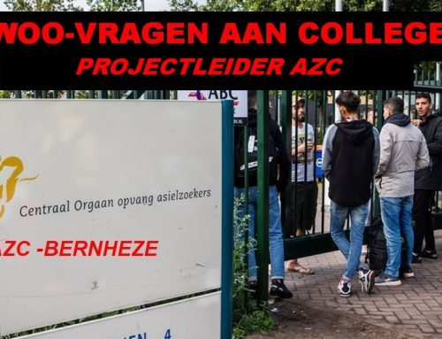 College van B&W Bernheze weigert informatie te verschaffen over inzet en kosten van ingehuurde ZZP-er, belast met begeleiding vestiging AZC te Bernheze.