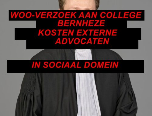 Woo-verzoek aan college van B&W Bernheze over kosten inschakelen externe advocaten in sociaal domein