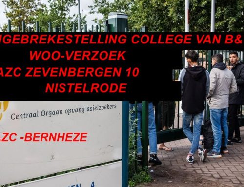Ingebrekestelling college van B&W Bernheze inzake Woo-vragen locatiekeuze Zevenbergen 10 te Nistelrode